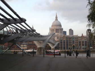 St. Paul's Cathedral and the Millennium Bridge